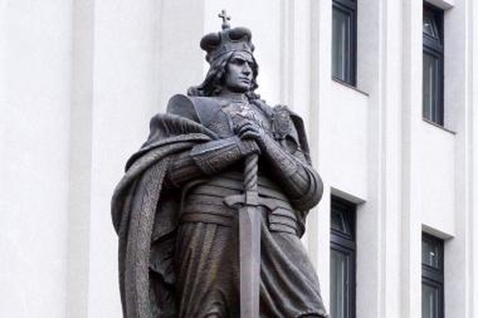 Alytaus r. atidengiamas paminklas Vytautui Didžiajam ir Žalgirio mūšiui