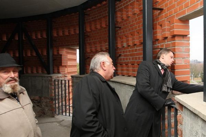 Rekonstruojamoje Kauno pilyje apsilankė ir kritikai