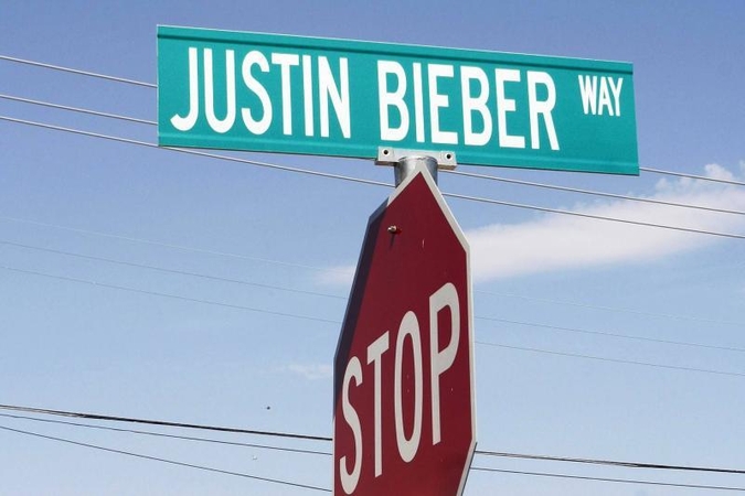 11-metė miestelio merė gatvę pavadino J.Bieberio vardu (foto)