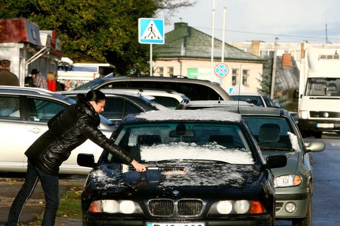 Pirmasis sniegas Kaune: 8 avarijos, tačiau žmonės nesužaloti