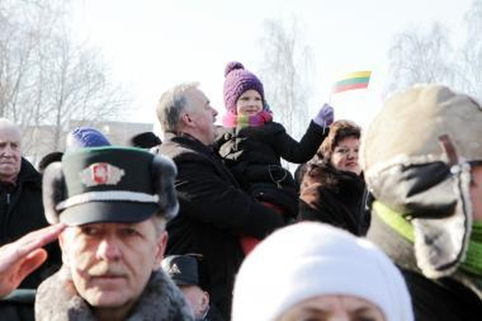 Klaipėdoje vasario 16-osios šventė pritraukė nemažai miestelėnų   