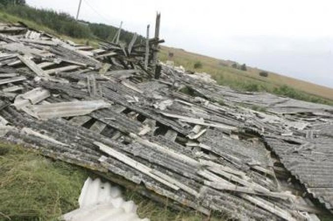 Nepripažįsta: A.Koženiauskas abejoja, ar sugriuvęs pastatas priklauso jo tėvo bendrovei.