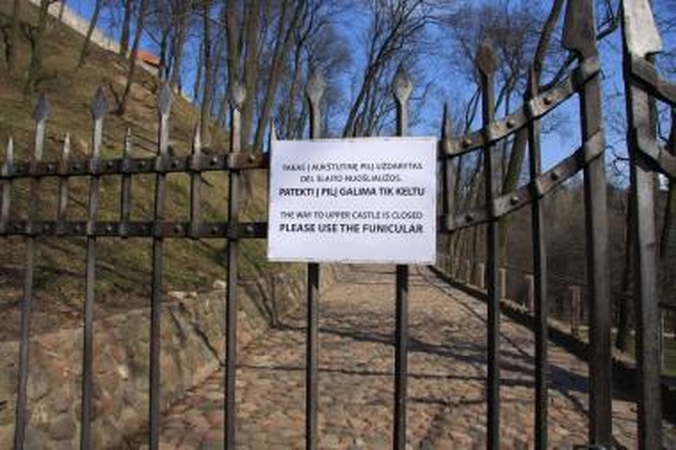 Kelias į Gedimino pilį laisvas