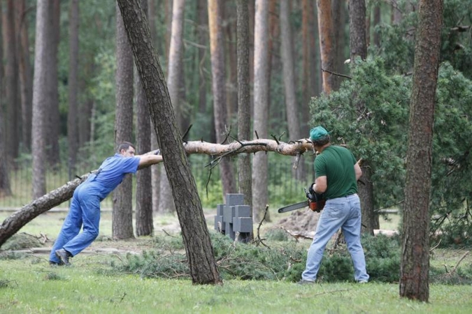 Poilsio parką niokojo ne tik škvalas   