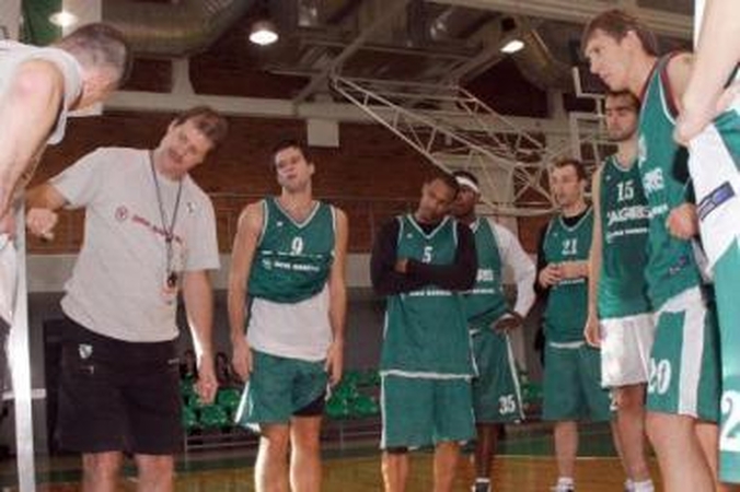Pratybos: treniruotėje žalgiriečiai analizavo ASVEL derinius ir bandė gynybos sistemas.