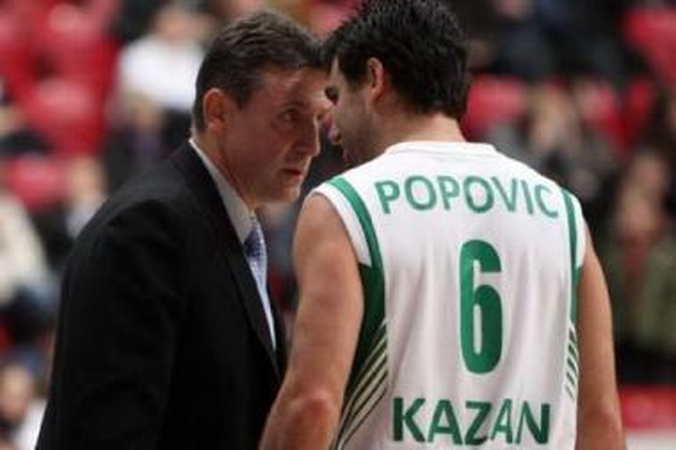 Barikados: buvę žalgiriečiai V.Chomičius (kairėje) ir kroatas M.Popovičius – legendinio Kauno klubo varžovai.