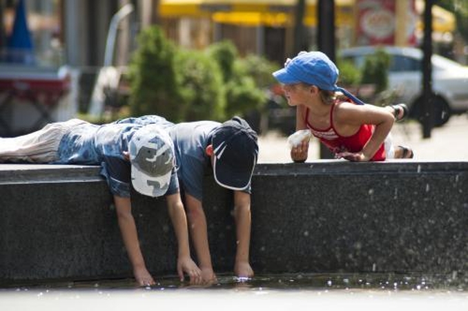 Kaunui iki karščio rekordo pritrūko 0,3 laipsnio