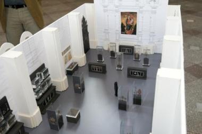Maketas: muziejaus ekspozicijos maketą sukūrė architektė Aušra Gvildienė.