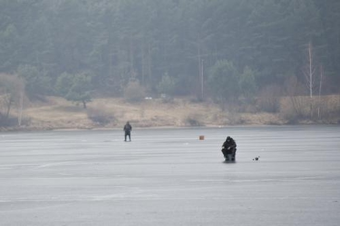 Plonas ledas žvejų neatbaido