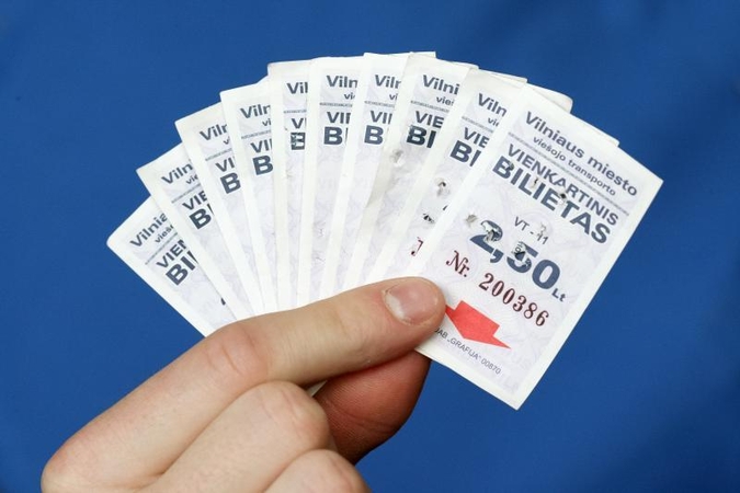 Klaipėdos festivalis reklamuojamas ant Vilniaus transporto bilietų