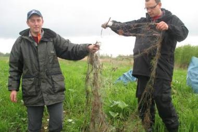 Įpročiai: akcijos "Žvejoji – nešiukšlink" dalyviai ne tik surinko žvejų šiukšles, bet ir nelegalias žvejybos priemones – tinklus.