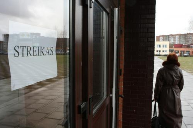 Dėl streiko nebus pamokų