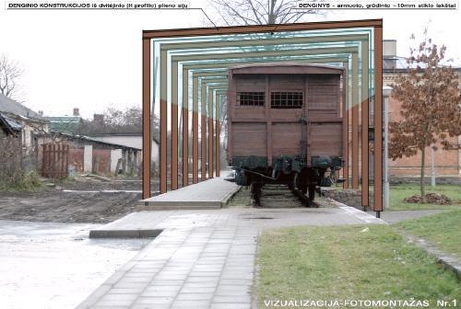 Stoties memorialą kiš po stogu