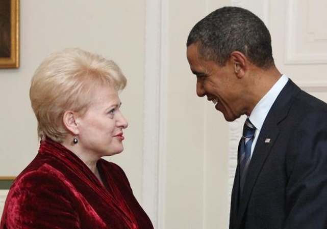 Lietuvos vadovai sveikina B.Obamą