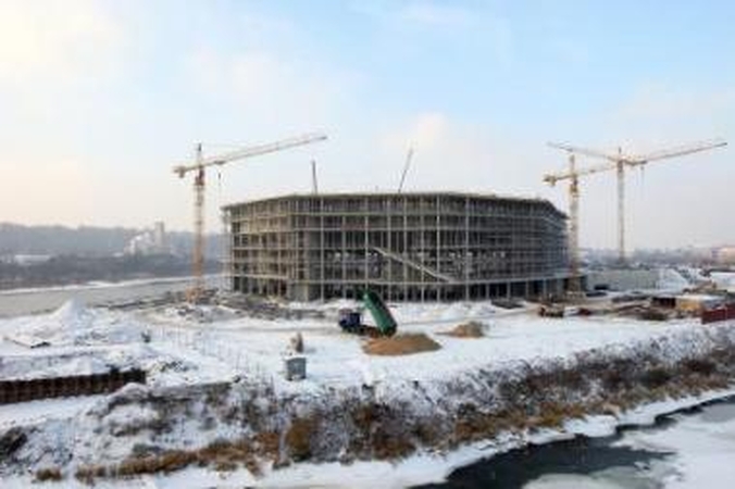 Skuba: nauji pramogų ir sporto rūmai Nemuno saloje duris turėtų praverti rudenį.