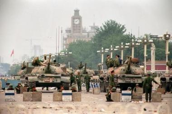 Protestas: istorinėje Tiananmeno aikštėje studentai protestavo apie mėnesį.