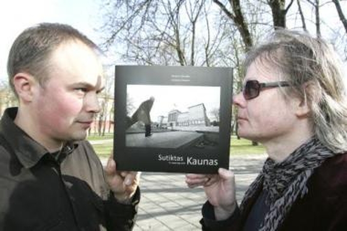 Tandemas: "Sutikto Kauno" bendraautoriai – žodžio ir vaizdo meistrai, Žaliakalnio gyventojai K.Navakas ir G.Česonis.