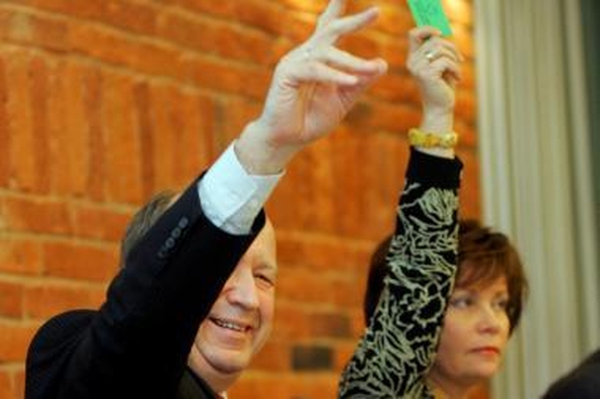 Kandidatė sulaukė valdančiųjų paramos