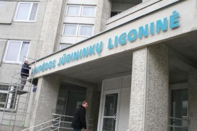 Pasikeitimai: vakar buvo nukabintas senasis ligoninės pavadinimas.