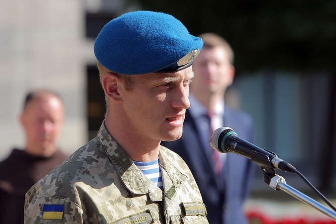 Kauno padangėje – Ukrainos vėliava, akyse – ašaros
