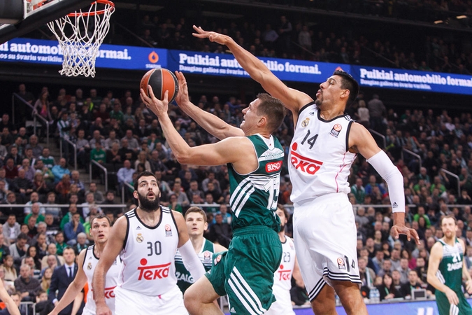 Mačo pabaigoje persvarą iššvaistęs "Žalgiris"  nusileido "Real" krepšininkams